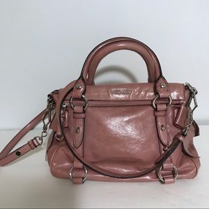 Authentic Miu Miu leather bow satchel